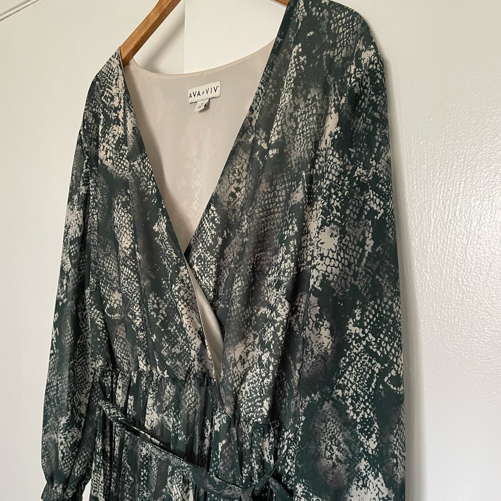 Ava & Viv snake skin maxi
